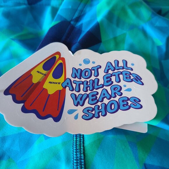 SPORTI FRACTALICIOUS JAMMER SWIMSUIT SIZE 36, 4-WAY STRETCH, COMPETITION FIT - Picture 2 of 11